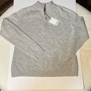 Renwick Wool-Cashmere Quarter Zip Sweater